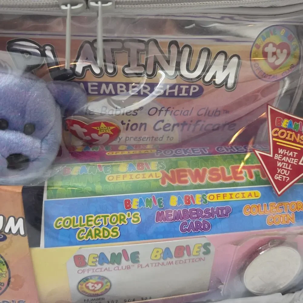 *RARE* 1999 Beanie Babies Official Club Platinum Edition Membership Kit UNOPENED